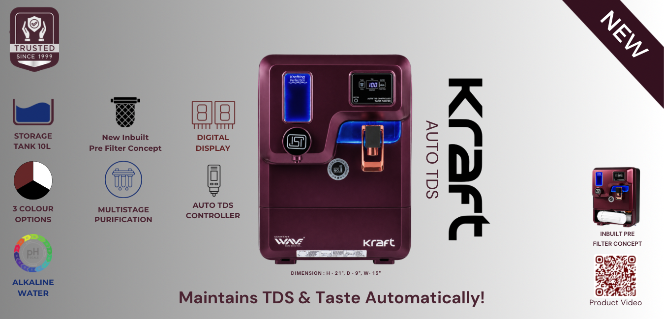 Kraft Auto TDS – maintains TDS & taste automatically