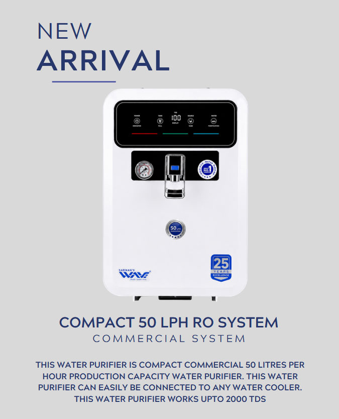 Compact 50 LPH RO System – Commercial System